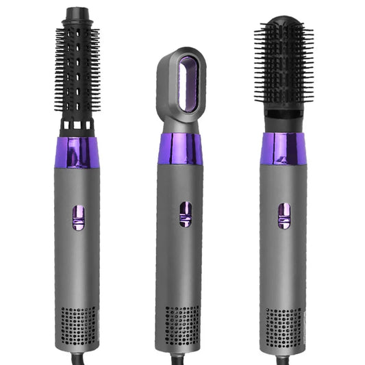 Professional Auto-Rotating Negative Ionic Hair Dryer and Curling Wand Detachable Electric Hair Straightener Straightening Brush