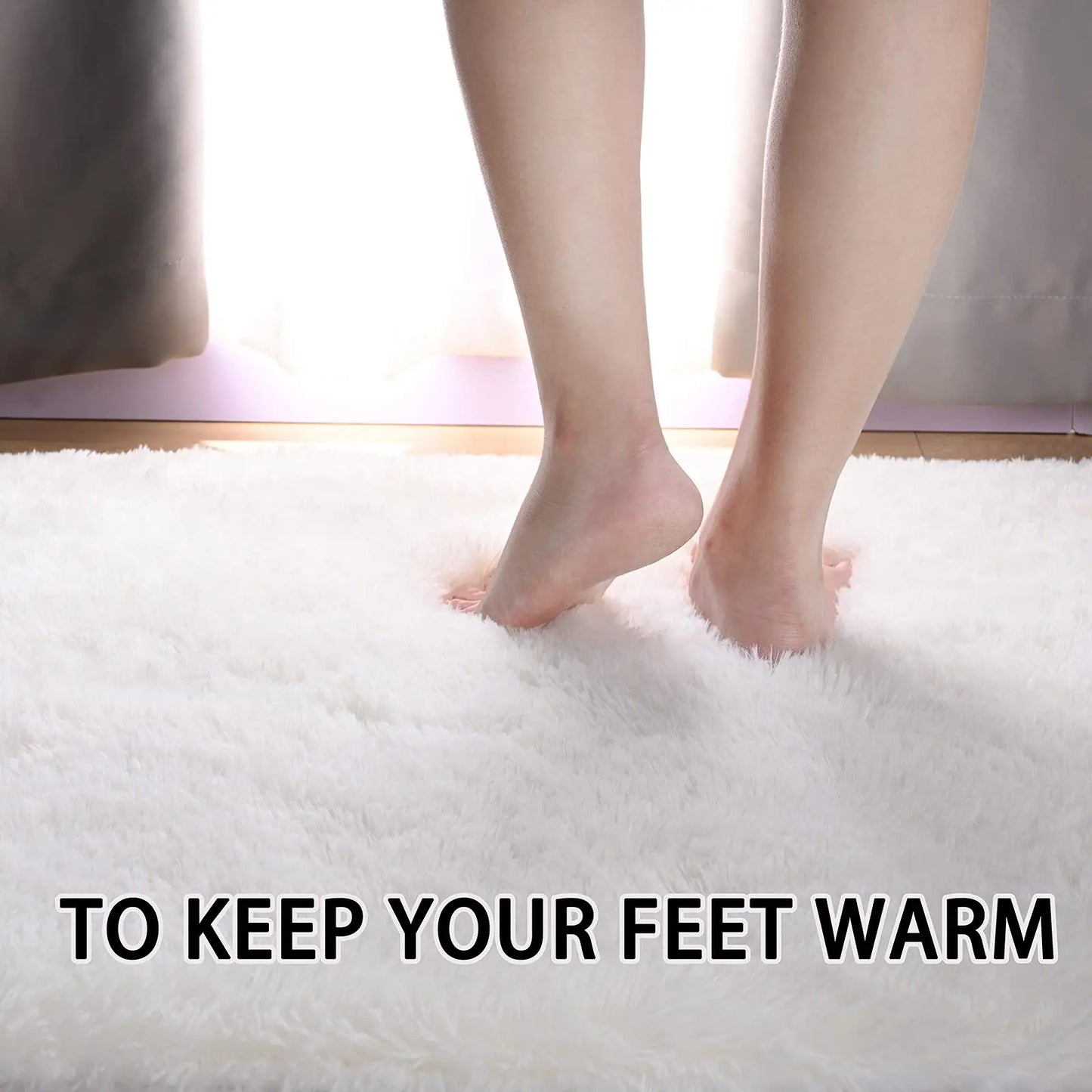 Fluffy Plush Carpet Ellipse for Children'S Bedroom Living Room Sofa Area Rugs Balcony Soft Silky Carpet Girl Room Home Decor