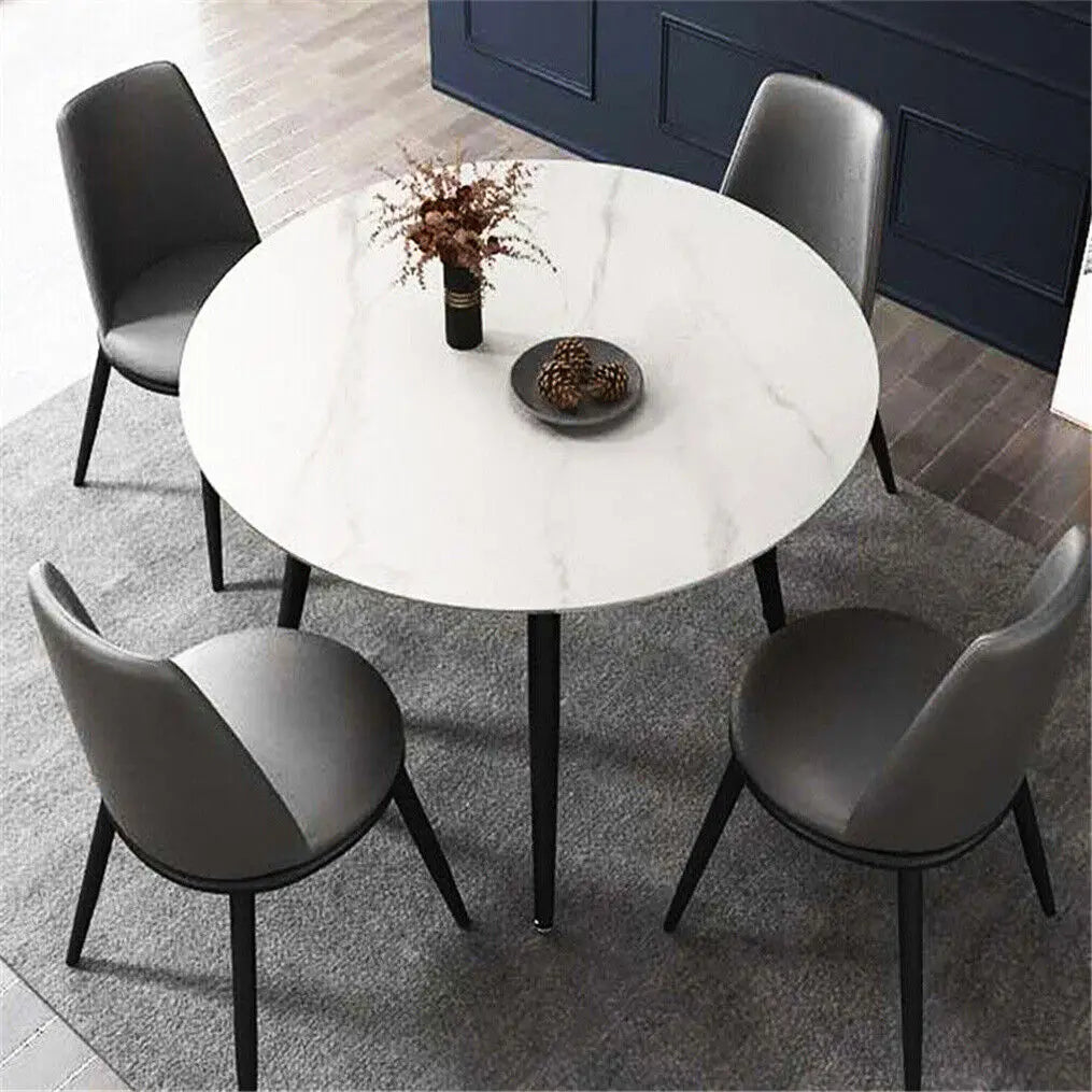 Modern Round Kitchen Dining Table Marble