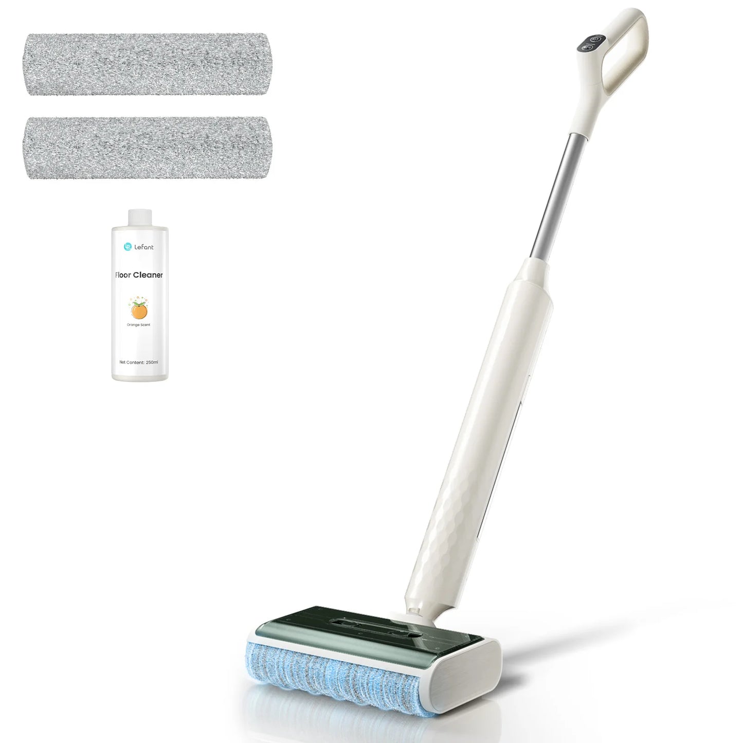Lefant LS100 Cordless Wet Dry Mop - Self-Cleaning, One-Step Cleaning for Hard Floors, 170° Tilt, Small Size Space-Saving Design