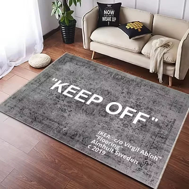 Shoes Off Shoes Room Hypebeast Living Room Bedroom Kitchen Bathroom Lightweight Rugs Washable Carpet Mat Home Decor
