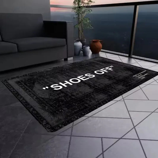 Shoes Off Shoes Room Hypebeast Living Room Bedroom Kitchen Bathroom Lightweight Rugs Washable Carpet Mat Home Decor