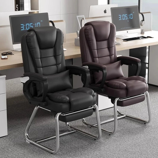 Computer chair, home office chair, comfortable for human body, reclining boss chair, chess and card room mahjong chair