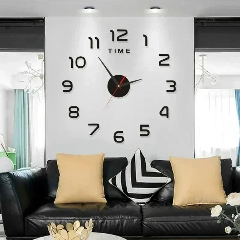 Digital Clock Wall Stickers Needle Decoration Glowing Clocks DIY Bedroom Living Home Quartz Creatives Removable Room Watches