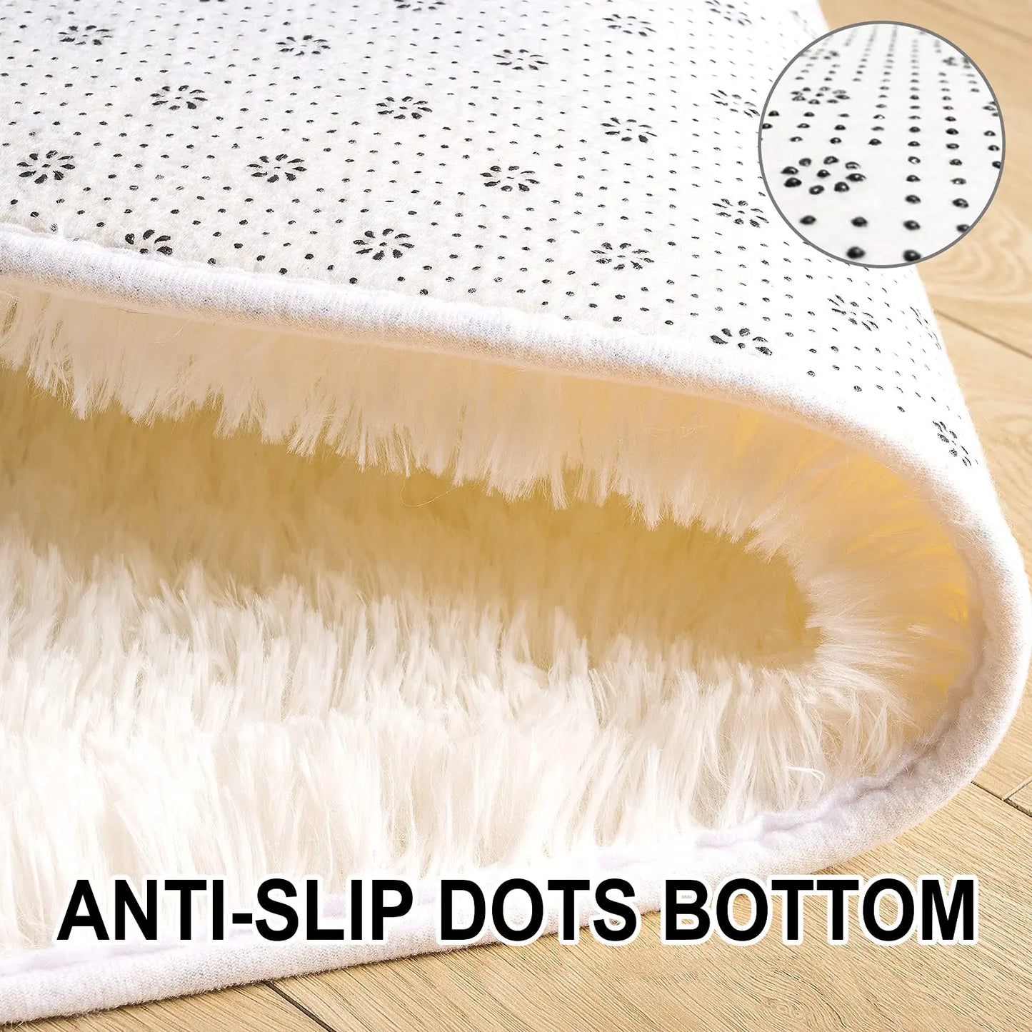 Fluffy Plush Carpet Ellipse for Children'S Bedroom Living Room Sofa Area Rugs Balcony Soft Silky Carpet Girl Room Home Decor