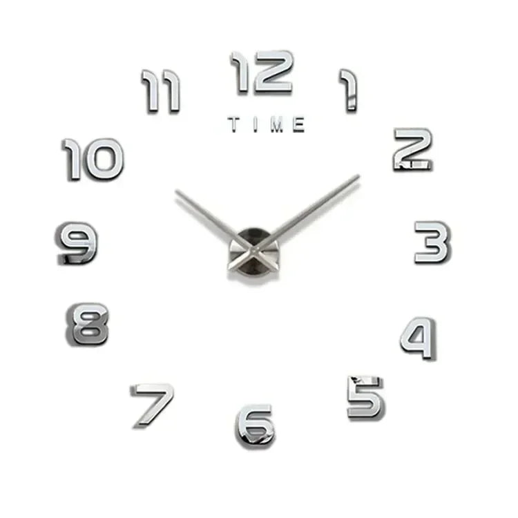 Digital Clock Wall Stickers Needle Decoration Glowing Clocks DIY Bedroom Living Home Quartz Creatives Removable Room Watches