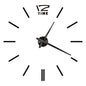 27/37/47inch Wall Clocks Coffee Cup Shape Frameless Wall Clock DIY  Quartz Needle Watch Acrylic Mirror Wall Stickers Home Decor