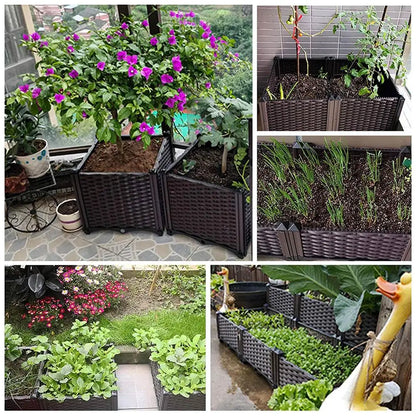 Raised Garden Bed Elevated Flowers Planter Planting Box with Legs