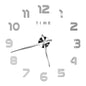 27/37/47inch Wall Clocks Coffee Cup Shape Frameless Wall Clock DIY  Quartz Needle Watch Acrylic Mirror Wall Stickers Home Decor