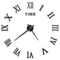 27/37/47inch Wall Clocks Coffee Cup Shape Frameless Wall Clock DIY  Quartz Needle Watch Acrylic Mirror Wall Stickers Home Decor