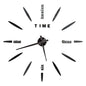27/37/47inch Wall Clocks Coffee Cup Shape Frameless Wall Clock DIY  Quartz Needle Watch Acrylic Mirror Wall Stickers Home Decor