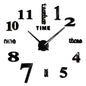 27/37/47inch Wall Clocks Coffee Cup Shape Frameless Wall Clock DIY  Quartz Needle Watch Acrylic Mirror Wall Stickers Home Decor