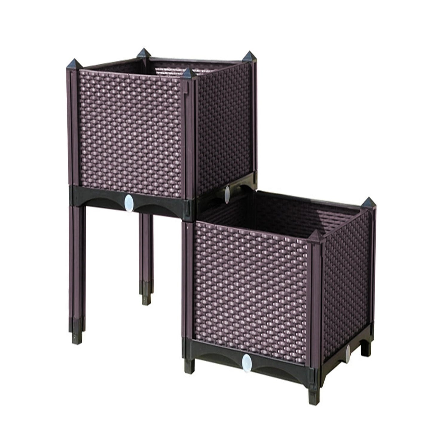 Raised Garden Bed Elevated Flowers Planter Planting Box with Legs