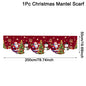 Christmas Fireplace Mantel Scarf