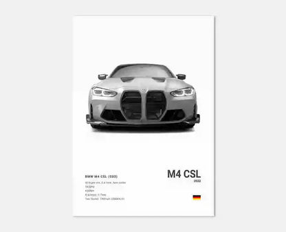 Pop Black And White Poster Wall Art Luxury Supercar F80 M3 M140 GTR HD Oil On Canvas Print Home Living Room Bedroom Decor Gift