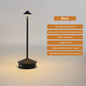 Creative LED Pointed Desk Lamp Charging Touch 3 Color Stepless Dimming Night Light Hotel Bar Restaurant Table Decoration Light
