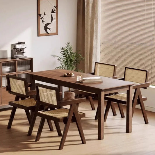 Vintage Rattan Weaving Armchairs Living Room Chairs Dining Room Table Dalba Single Person Design Folding Camping Chairs