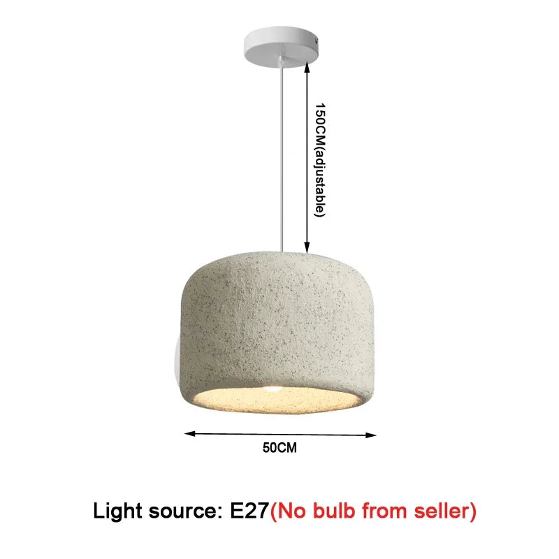 New Wabi Sabi Pendant Light Living Room Suspension Lamp Restaurant Lustre Chandelier Houes Decor Lighting Including Light Bulbs