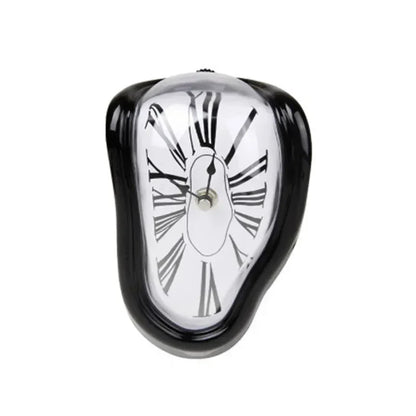 2024 New Novel Surreal Melting Distorted Wall Clocks Surrealist Salvador Dali Style Wall Decoration Home Garden Clock