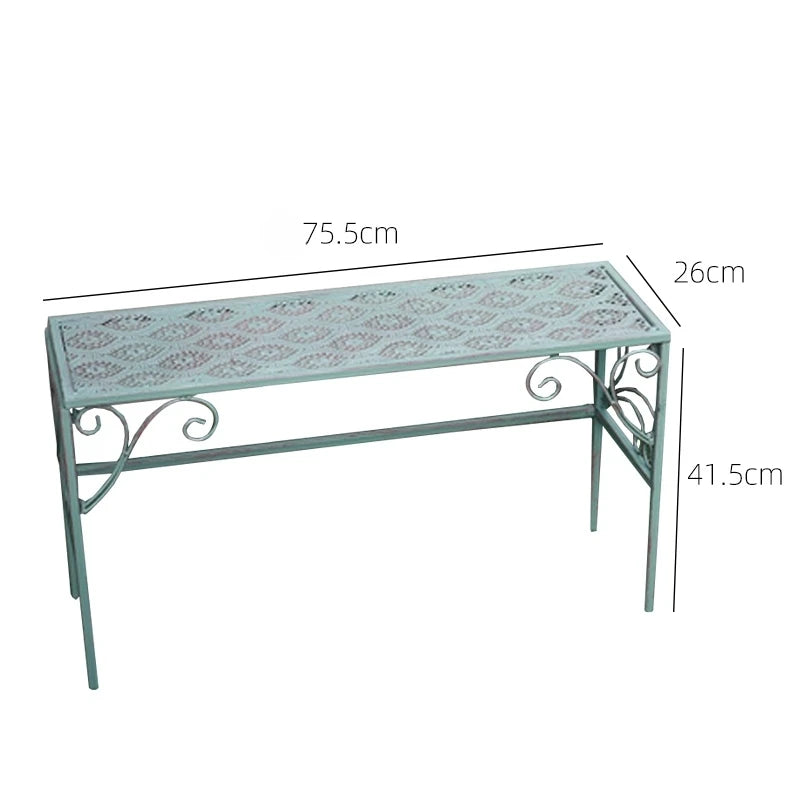 Metal ladder rack 3-piece set, outdoor flower pot display