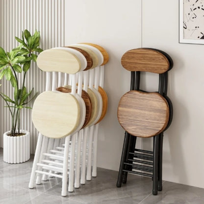 Classic Style Folding Chair with Oval Seat Portable