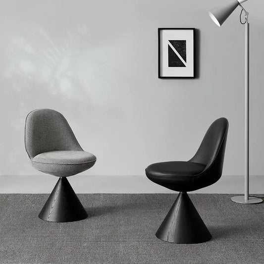 Italian style minimalist home reclining dining chair swivelling makeup stool designer bedroom vanity chair study desk chair