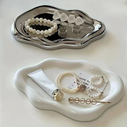 1pc Cloud-Shaped Jewelry Tray - Decorative Plate for Earrings, Bracelets & Necklaces,Ideal Home Décor Gift for Men and Women