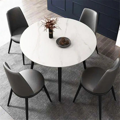 Modern Round Kitchen Dining Table Marble