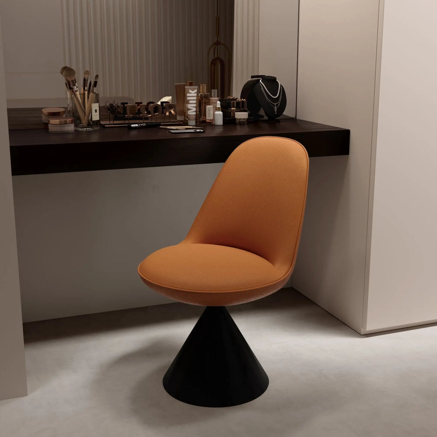 Italian style minimalist home reclining dining chair