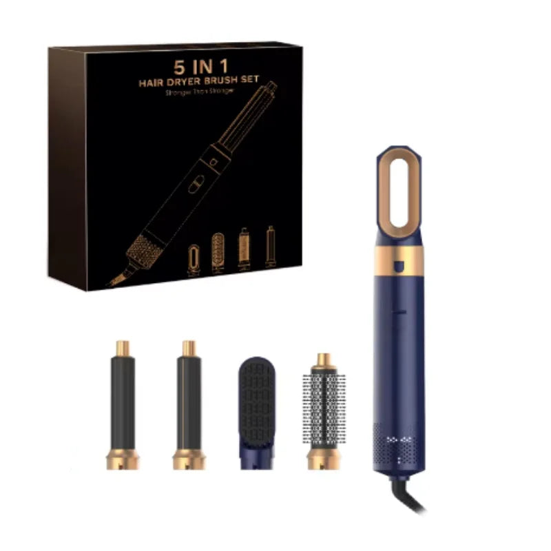 Professional 5-in-1 Hair Dryer Electric Hair Brush For Dyson Airwrap Automatic Hair Curler Straightener Hot Air Comb Home Use