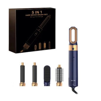 Professional 5-in-1 Hair Dryer Electric Hair Brush For Dyson Airwrap Automatic Hair Curler Straightener Hot Air Comb Home Use