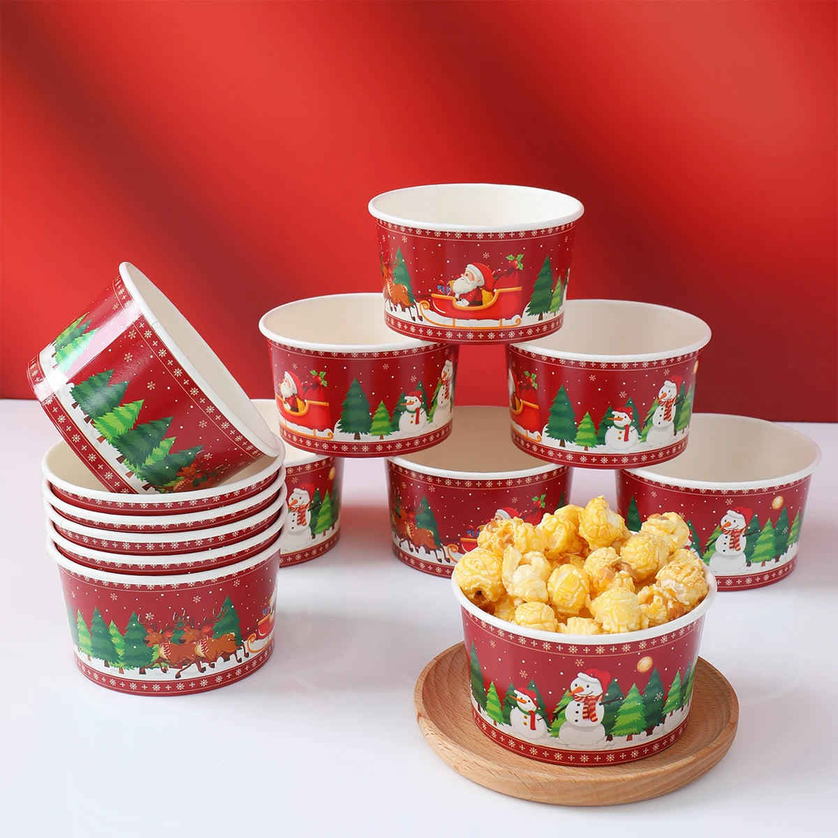 Christmas Santa Claus Paper Bowl