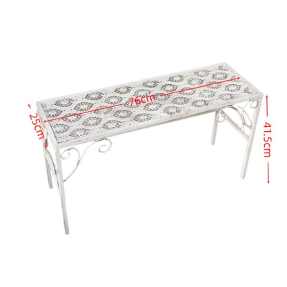 Metal ladder rack 3-piece set, outdoor flower pot display