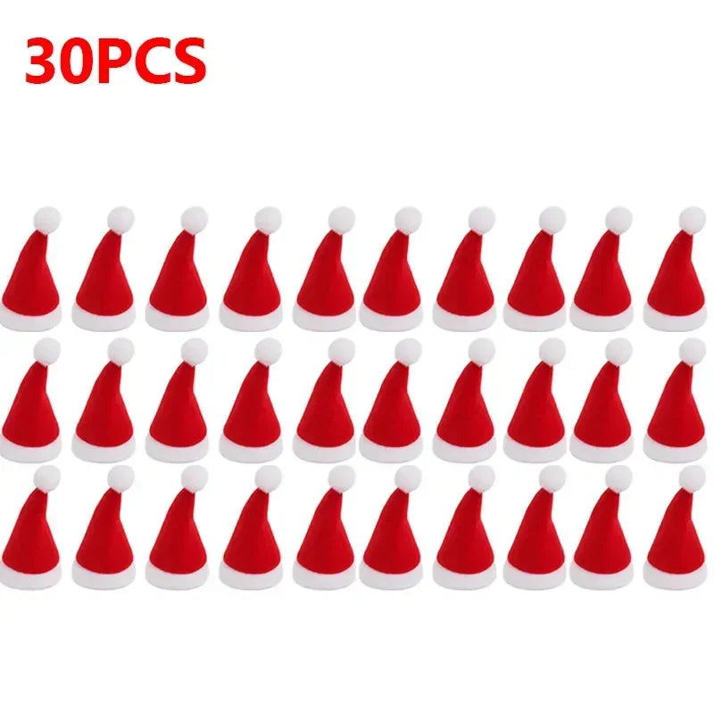 Mini Santa Claus Cover for Fork, Knife and Wine