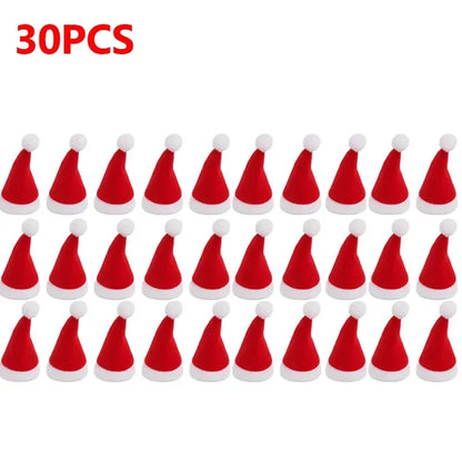 Mini Santa Claus Cover for Fork, Knife and Wine