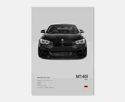Pop Black And White Poster Wall Art Luxury Supercar F80 M3 M140 GTR HD Oil On Canvas Print Home Living Room Bedroom Decor Gift