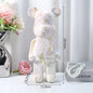 Aesthetic Bear Figure Resin Nordic Bear Statue Figurine Sculpture Luxury Livingroom Decoration Home Ornament Desk Accessories