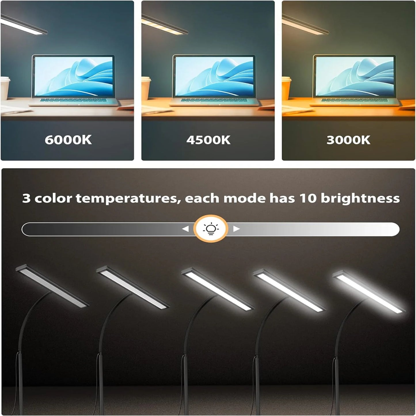 70CM Screen Lamp LED Monitor Light Bar Computer Screen Lamp Stepless Dimmable USB Desk Lamp For Office Study Reading Lighting