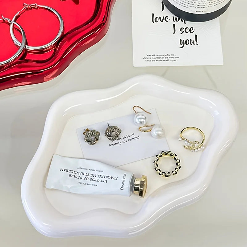 1pc Cloud-Shaped Jewelry Tray - Decorative Plate for Earrings, Bracelets & Necklaces,Ideal Home Décor Gift for Men and Women