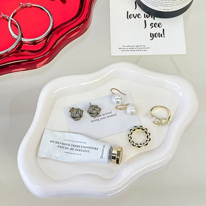 1pc Cloud-Shaped Jewelry Tray - Decorative Plate for Earrings, Bracelets & Necklaces,Ideal Home Décor Gift for Men and Women