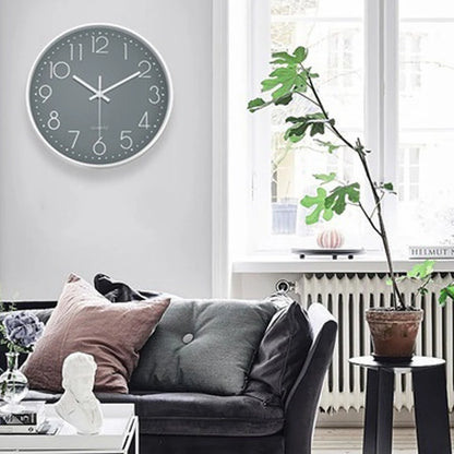 8 Inch Quartz Wall Clock Simple Mute Clock Hole-free Cubic Digital Wall Clock Home Decoration Living Room Bedroom Decoration