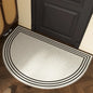 VIKAMA Entrance Door Mat Non-slip Wear-resistant Dirt-resistant Carpet Semi-circular Line Texture Rug Outdoor Home Decor Mat