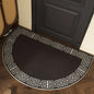 VIKAMA Entrance Door Mat Non-slip Wear-resistant Dirt-resistant Carpet Semi-circular Line Texture Rug Outdoor Home Decor Mat