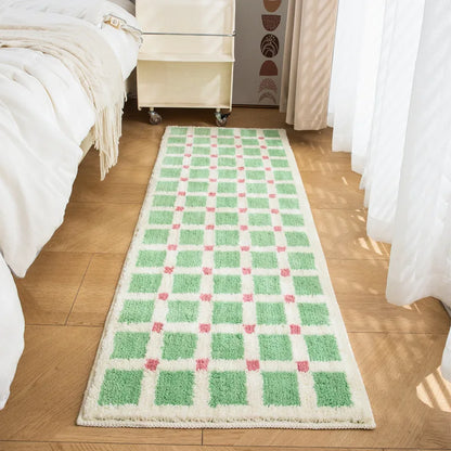 Cream-Colored Style Running Carpet Long-Length Carpet for Bedroom Headboard Sofa Bathroom Absorbent and Anti Slip Floor Mat