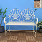 Resistant Wrought Iron Modern French Foldable Garden Bench