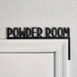 1pc Modern Metal Toilet Door Sign - Stylish Thinking Room Wall Sculpture - Home Decor Artwork - Decorative Door Frame Pendant