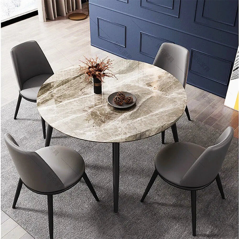 Modern Round Kitchen Dining Table Marble