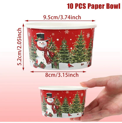 Christmas Santa Claus Paper Bowl