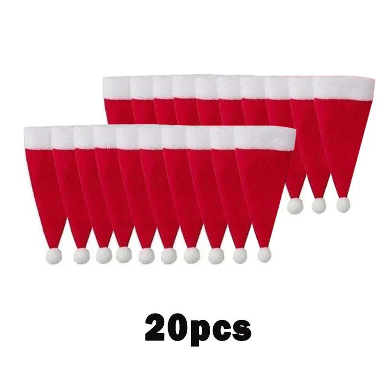 Christmas Hat Fork Knife Cutlery Bag