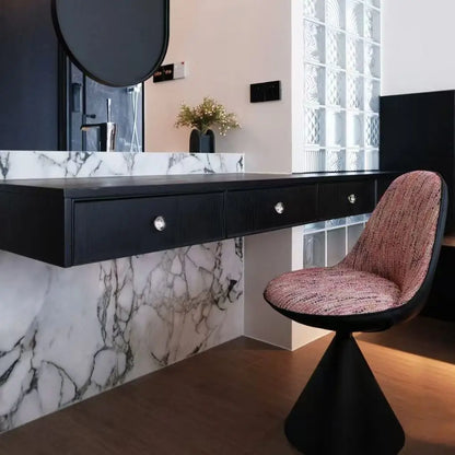 Italian style minimalist home reclining dining chair